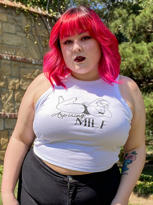 Aspiring Milf Crop Tank Top