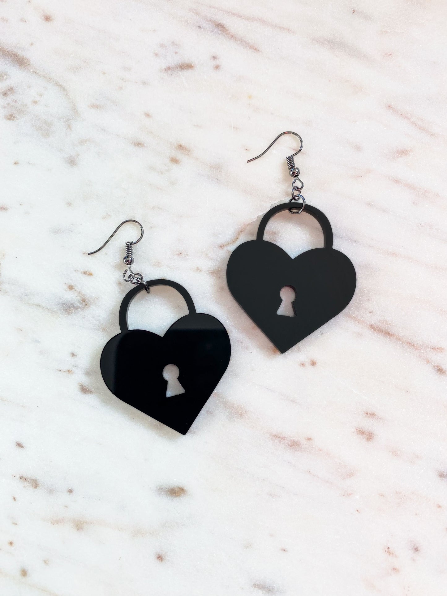 Heart Lock Earrings