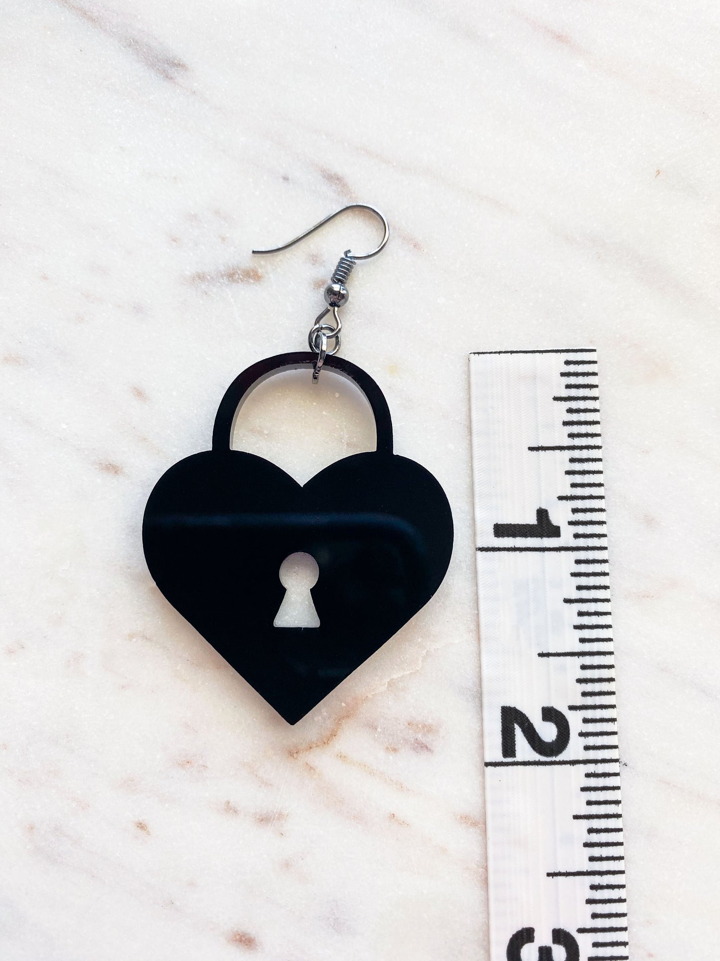 Heart Lock Earrings