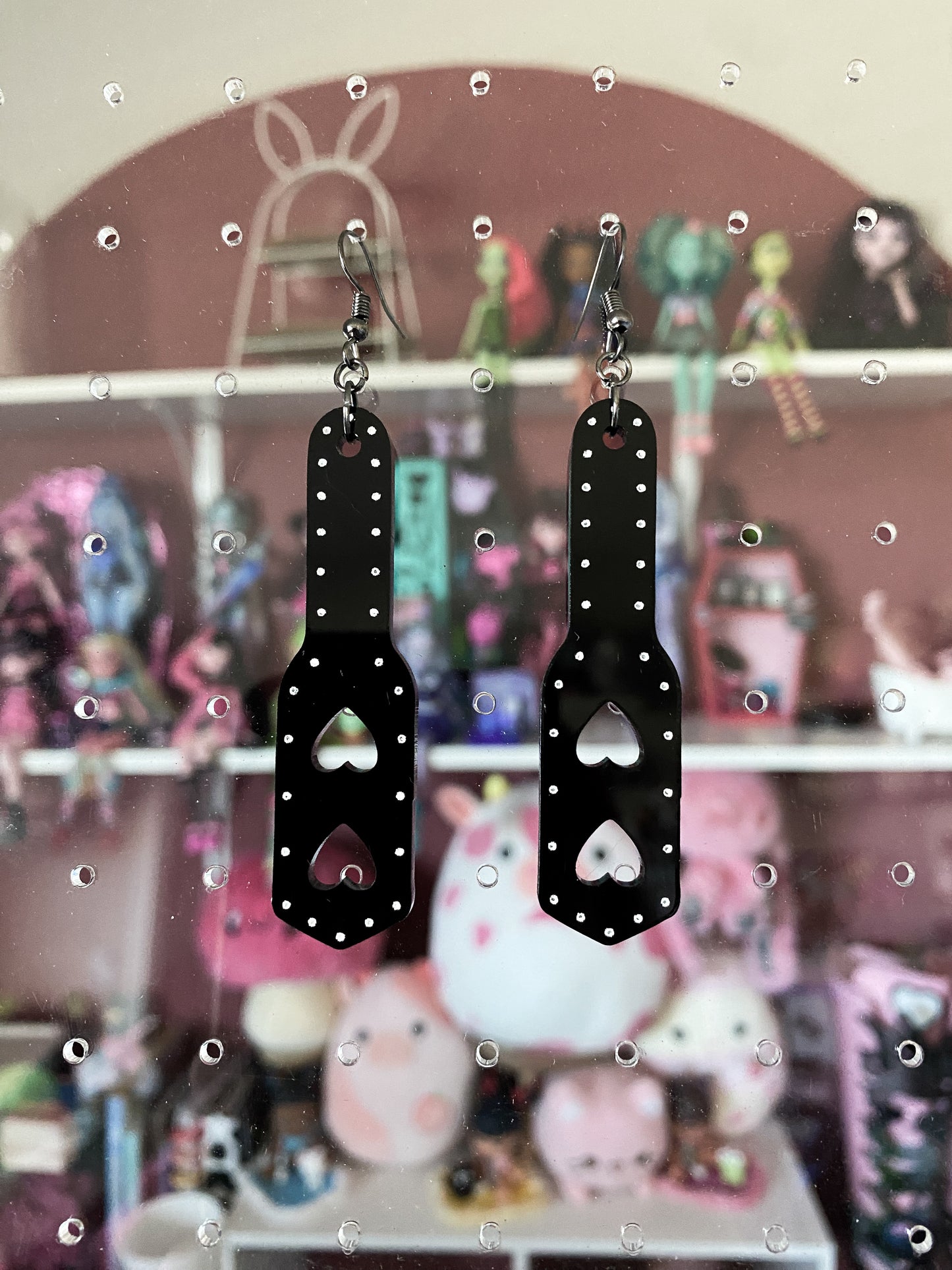 Heart Paddles Earrings