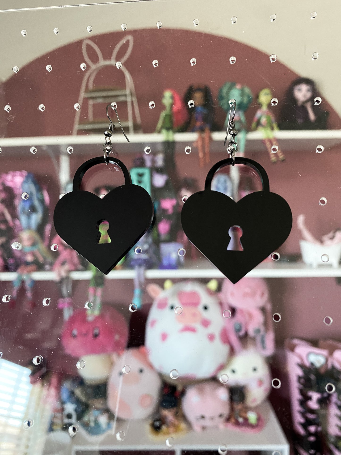 Heart Lock Earrings