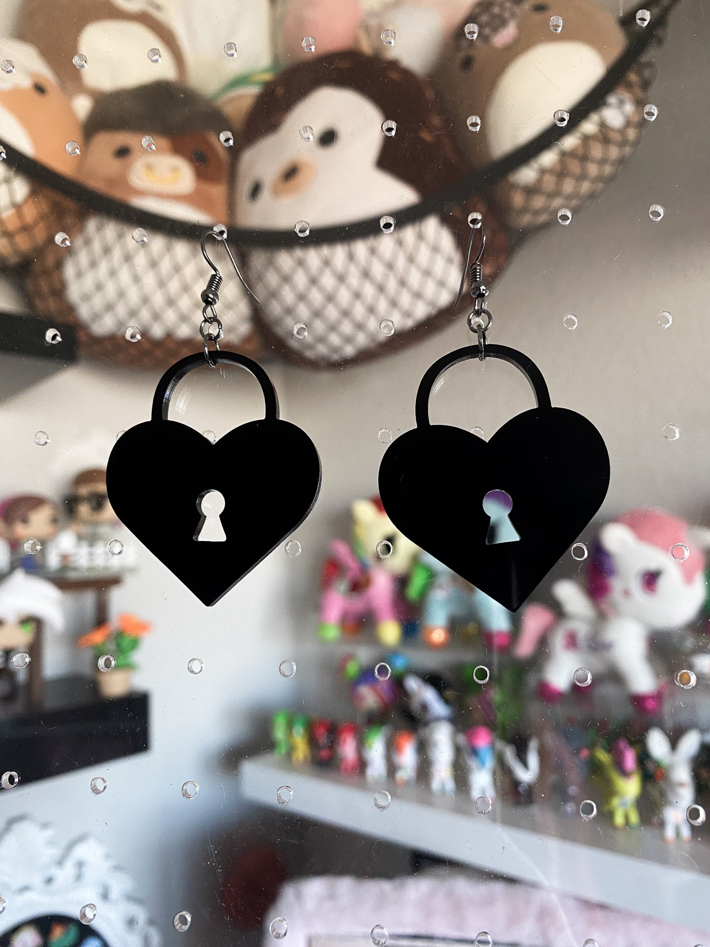 Heart Lock Earrings