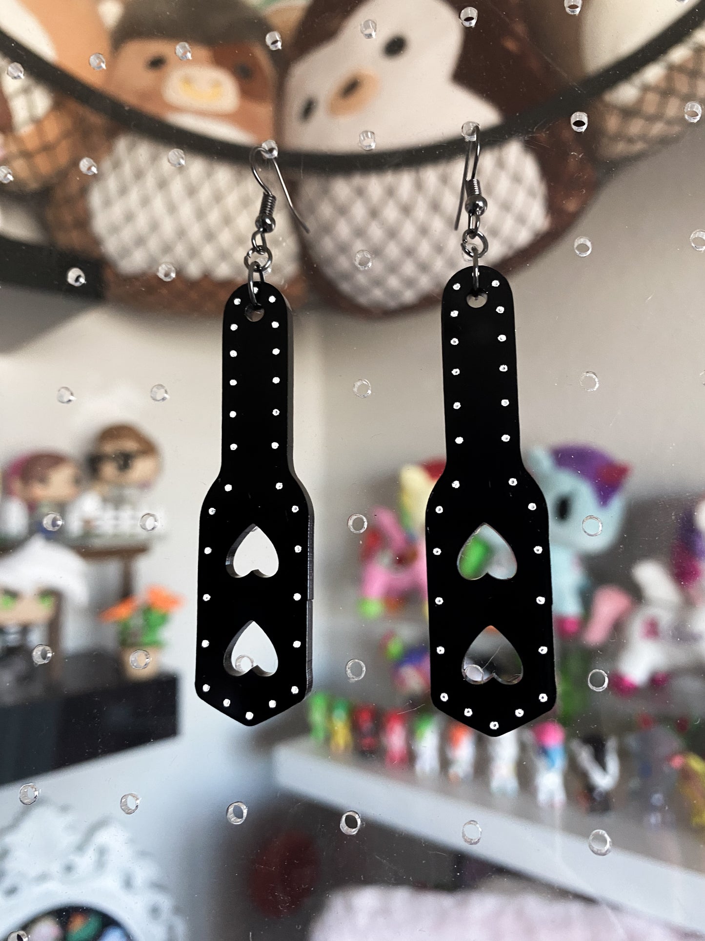 Heart Paddles Earrings