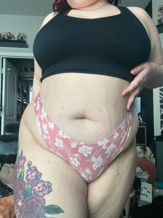 Pink Floral Panties