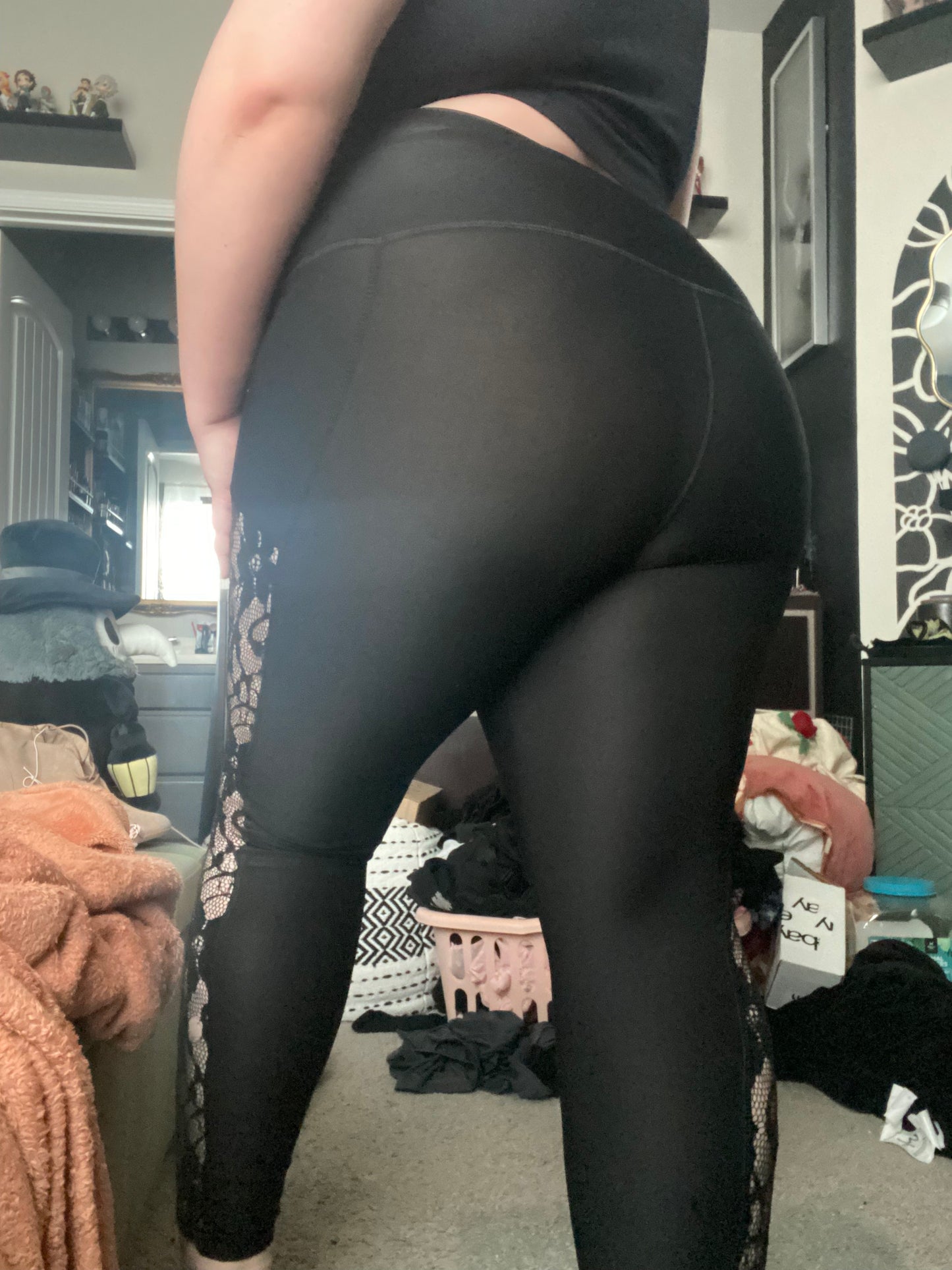 Black Lace Leggings